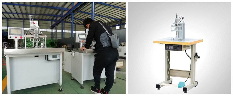 第三代高速打片機+半自動耳帶焊接機
