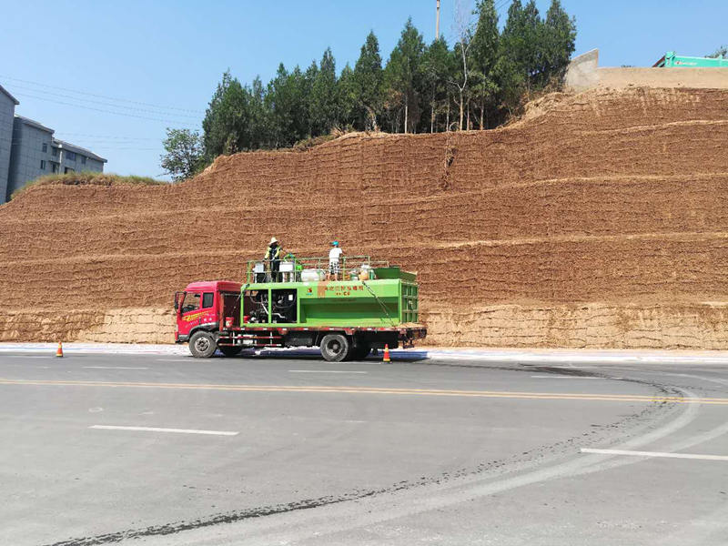 液壓高分子團粒結構噴播機